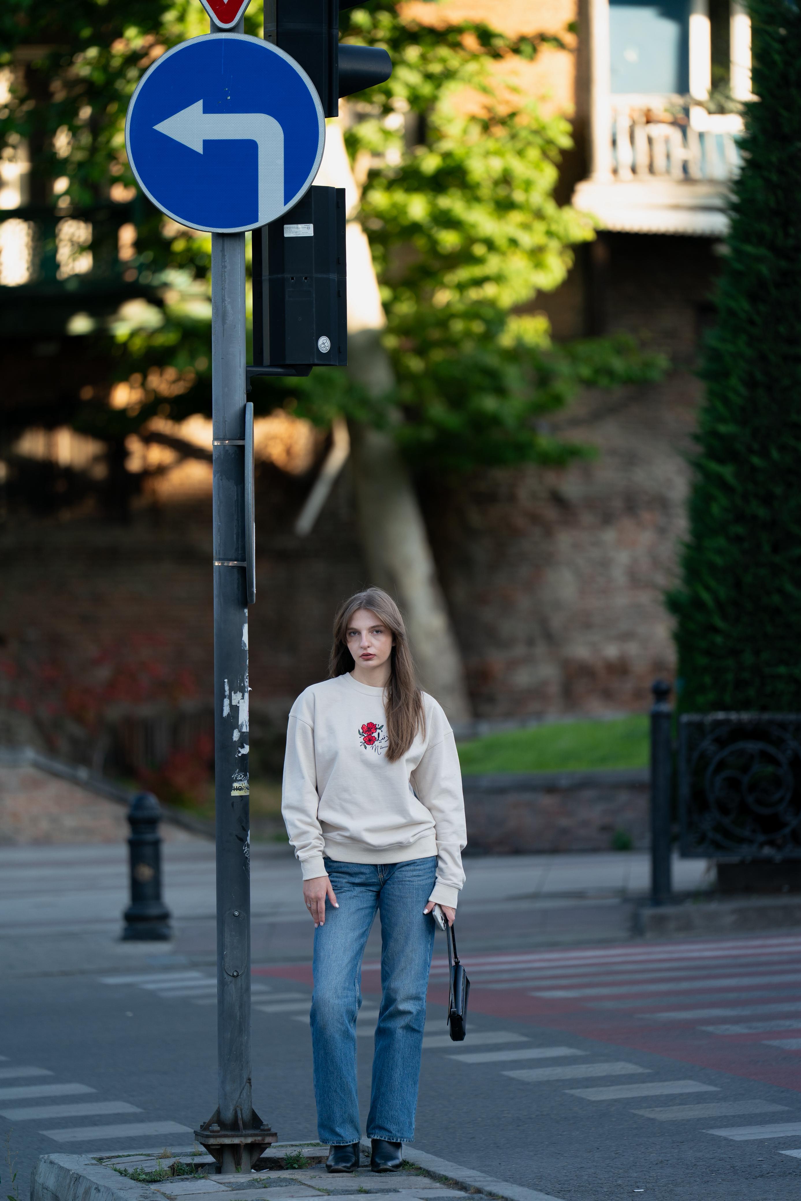 Beige - Luxe Embroidered Sweatshirt
