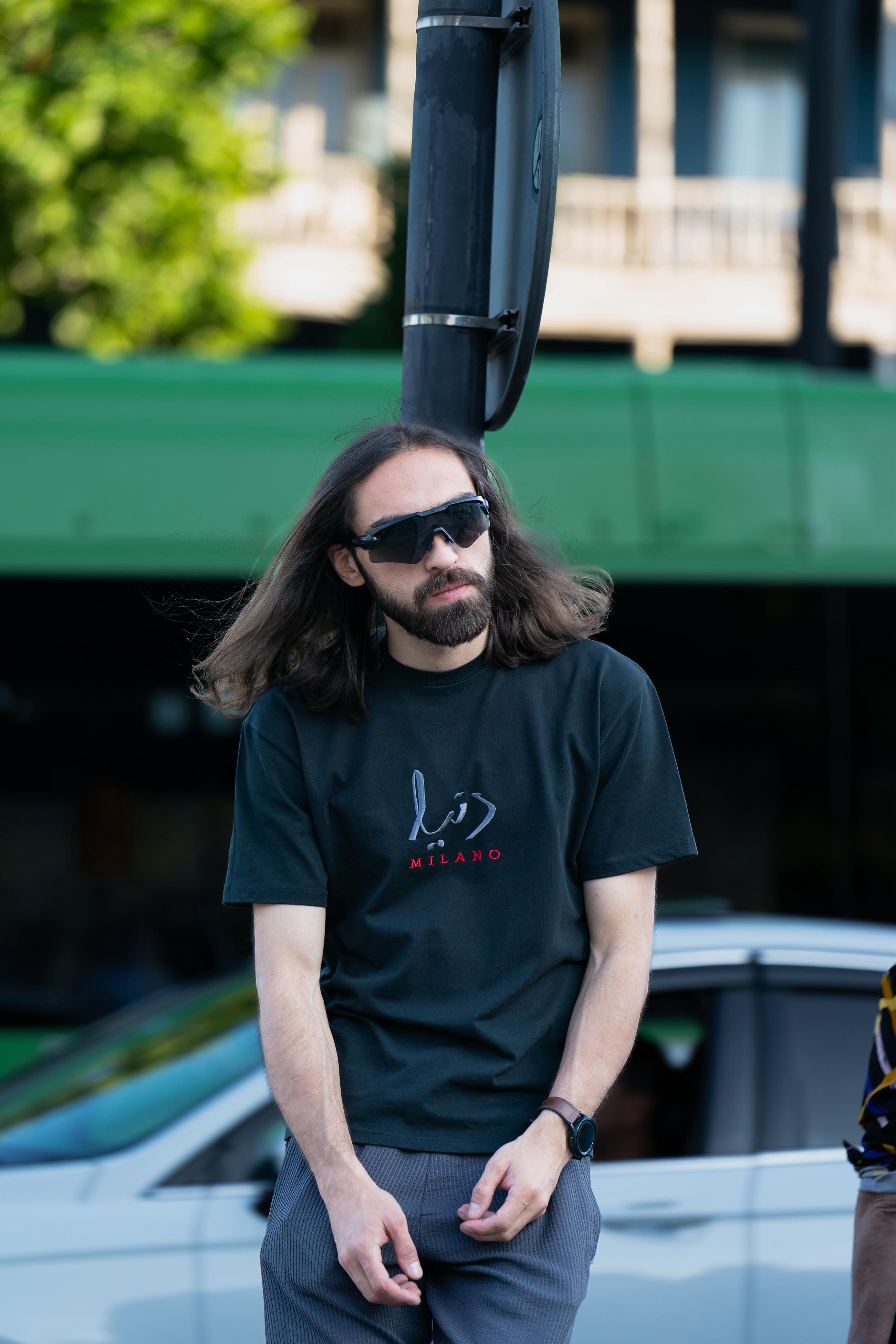 Black - Relaxed-Fit Embroidered Tee