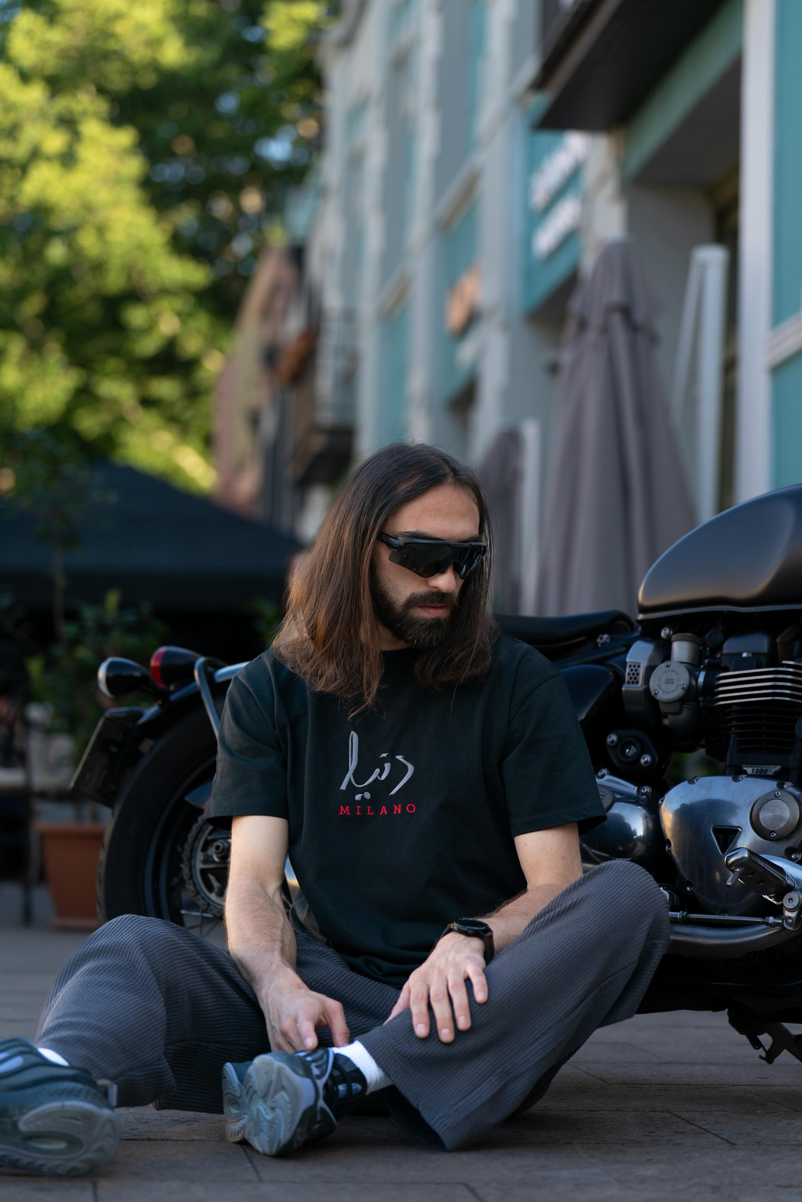 Black - Relaxed-Fit Embroidered Tee