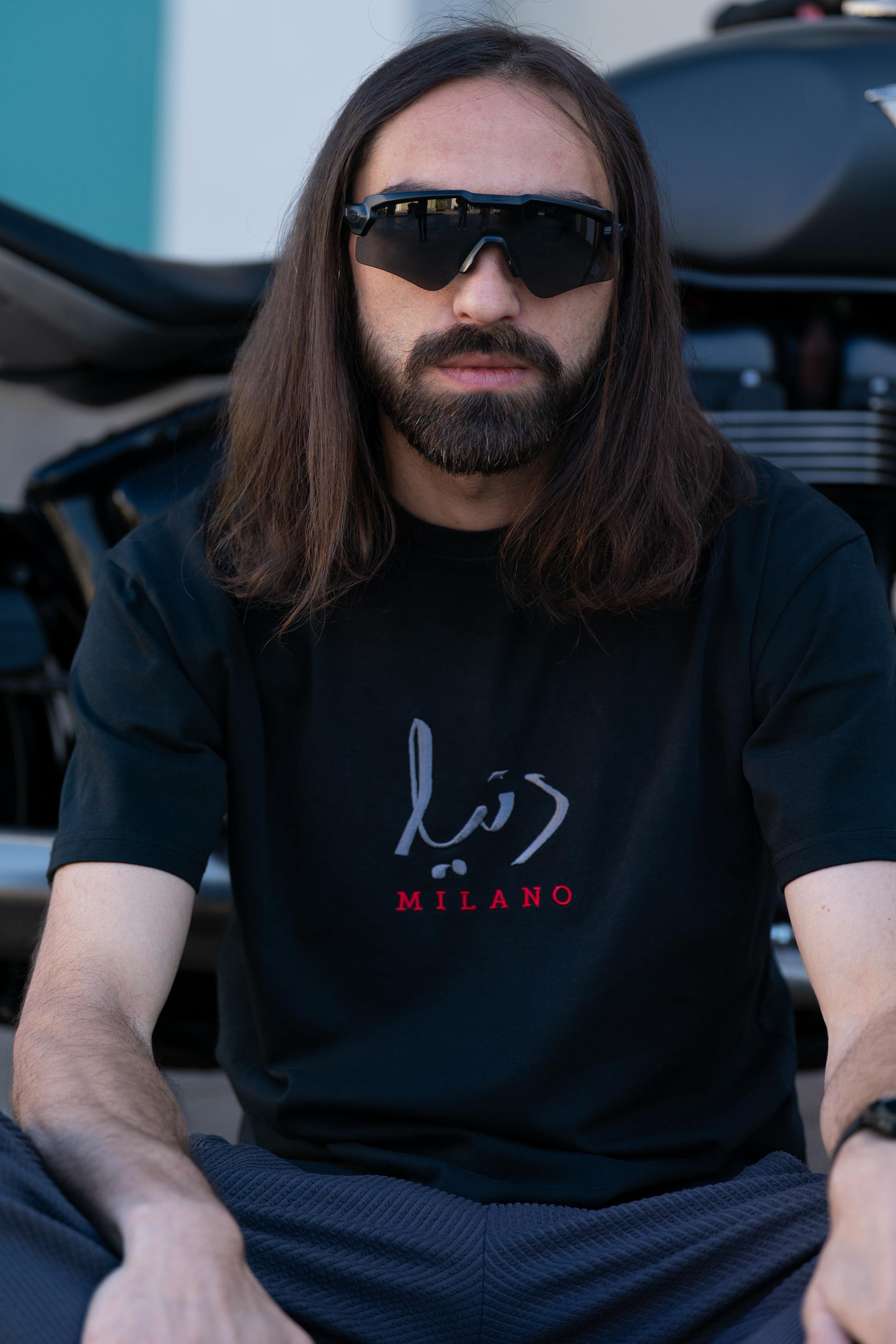 Black - Relaxed-Fit Embroidered Tee